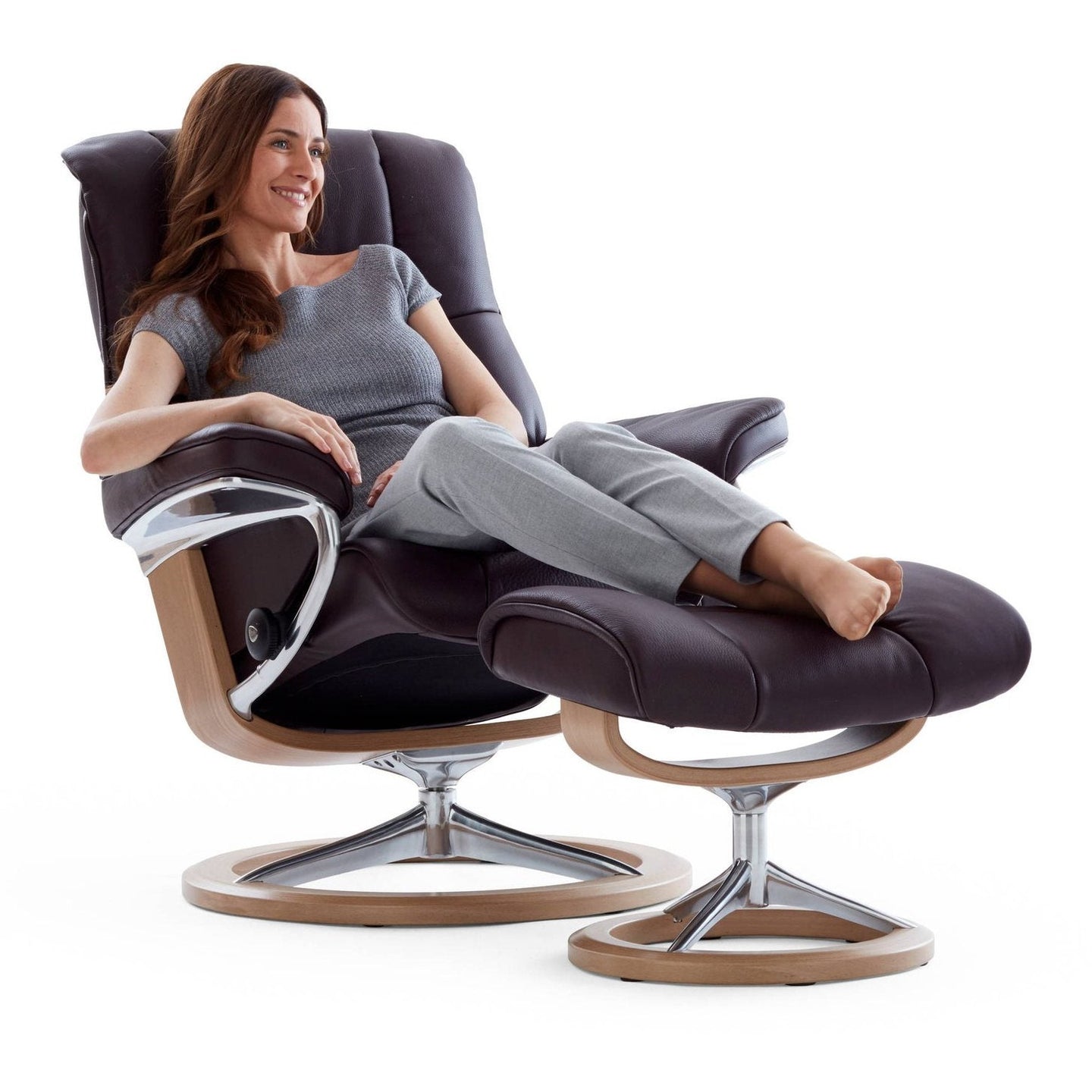 Stressless Mayfair Medium Recliner with Stool