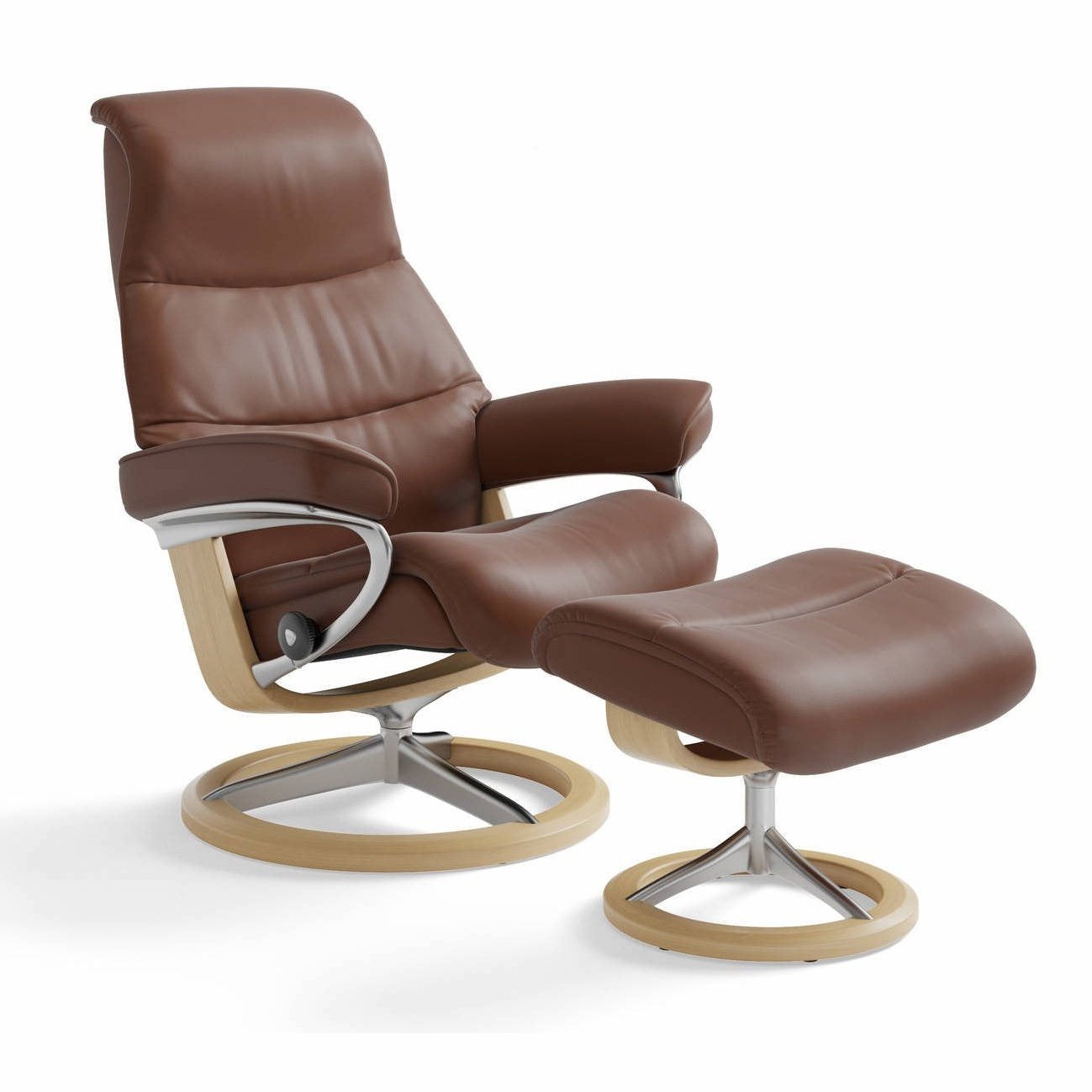 Stressless View Large Recliner with Footstool Hunter Furnishing